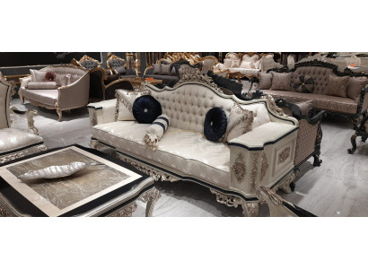 Chesterfield Sofa Couch 3 Seater Couches Upholstery Furniture Three Seater White new