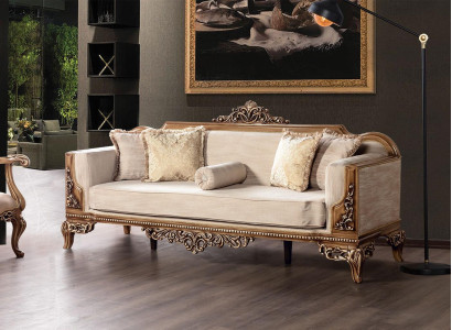 Modern Three Seater Couch Upholstery Furniture Sofa Baroque Rococo Sofas Couches Velvet
