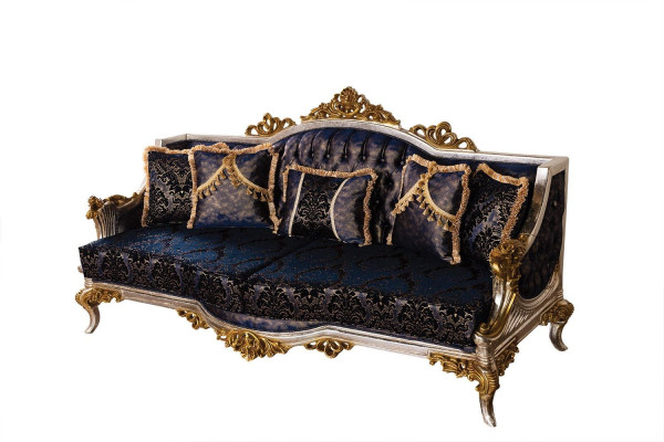 Royal Blue e Couch Sofa set Sofa set Coffee table Furniture 5-piece sofa