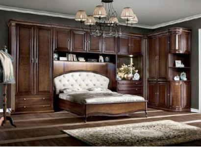 Bed Bedroom Royal Bedroom + Upper Cabinet Wardrobe new Verona IV
