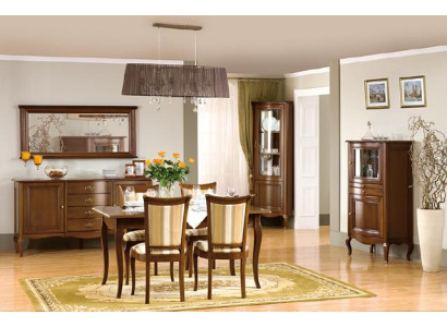 Classic Dining room Set Chest of drawers Table Chairs Display case Living room Set Italy new