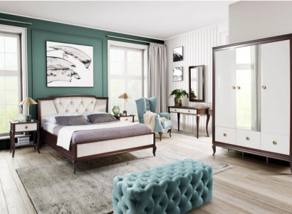 Complete's Bedroom Set 4-piece Design Bed + 2x Bedside table + Wardrobe