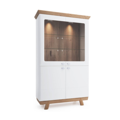 4-piece set 1x Display case 2x Chest of drawers 1x Dining table Design Living room Dining room new