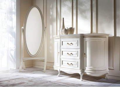Classic r make-up room with standing mirror and Chest of drawers - Verona