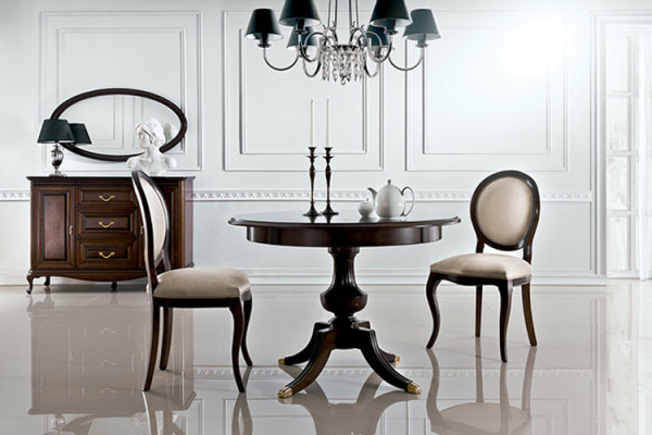 Classic r Table with 2 chairs Royal Chairs Tables round table wooden table - Verona