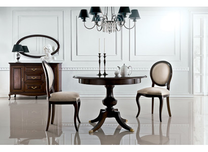 Classic r Table with 2 chairs Royal Chairs Tables round table wooden table - Verona