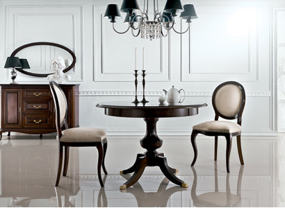 Classic r Table with 2 chairs Royal Chairs Tables round table wooden table - Verona
