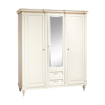 Classic r Wardrobe Wardrobe Solid Country House Large Mirror Cabinet FL-D3