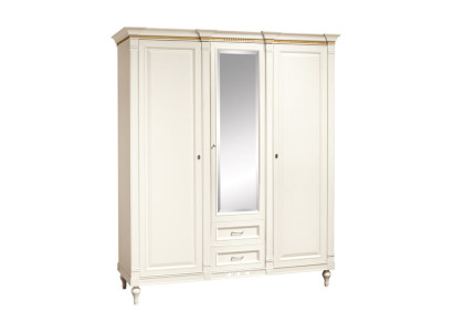 Classic r Wardrobe Wardrobe Solid Country House Large Mirror Cabinet FL-D3