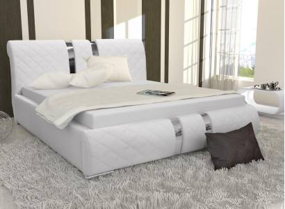 Bed frame with box bed bed frame white beds 180cm double bed marriage bed new