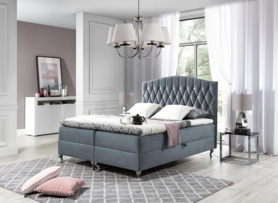 Double bed Marriage bed Bed frame Bed Upholstered bed Beds Box spring bed Polyester