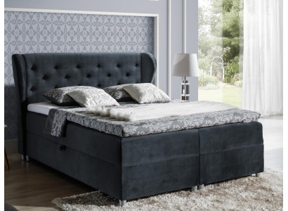 Bed Upholstered bed Box spring bed Polyester Beds Double bed Marriage bed Bed frame