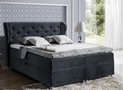 Bed Upholstered bed Box spring bed Polyester Beds Double bed Marriage bed Bed frame