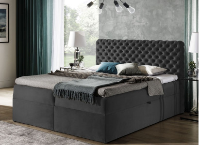 Chesterfield boxspring Bed Bedroom Furniture Beds king size velvet hotel new