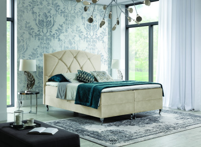 Chesterfield boxspring Bed Furniture Beds king size velvet hotel new Bedroom