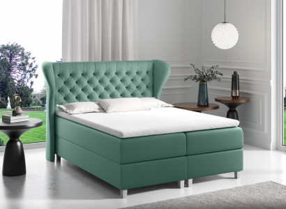 Bed Chesterfield boxspring Furniture Beds king size velvet hotel new Bedroom