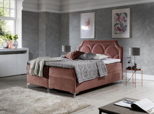 Double Hotel Upholstered bed Bed Bedroom Beds Box spring bed Textile Design