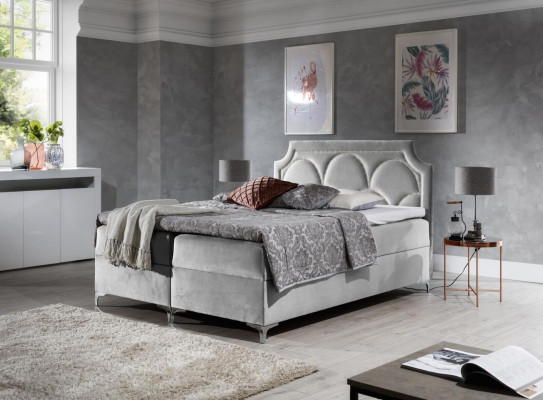 Double Hotel Upholstered bed Bed Bedroom Beds Box spring bed Textile Design