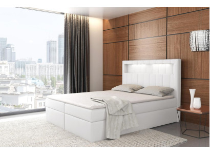 Bed illuminated boxspring Beds king size velvet hotel new Bedroom Furniture