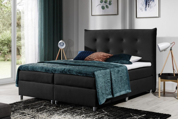 Bed box spring bed Double bed marriage bed Polyester Fabric Bed frame 180x200 Furniture