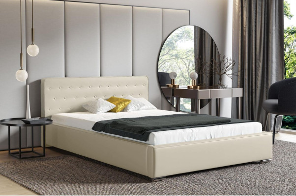 Double bed Marriage bed Bed frame Bed Upholstered bed Beds Polyester bed frame new