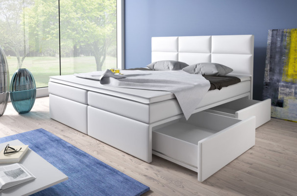 Boxspring Beds Bed Upholstery Imitation leather Designer Hotel Double Luxury Design new