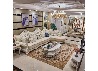 Corner sofa L-shape Sofa Living landscape Living room Corner suite Chesterfield