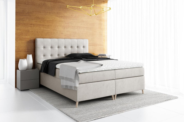 Upholstered bed Bed Box Spring Bed Design Double Hotel Modern Beds Bedroom