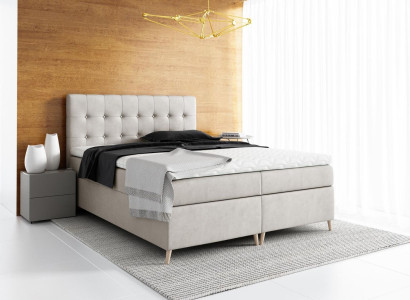 Upholstered bed Bed Box Spring Bed Design Double Hotel Modern Beds Bedroom