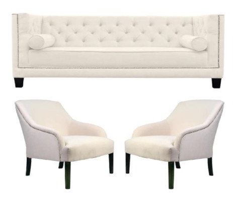 White Chesterfield Armchair xxl Big Textile Fabric Couches Creative Furniture new Sofas