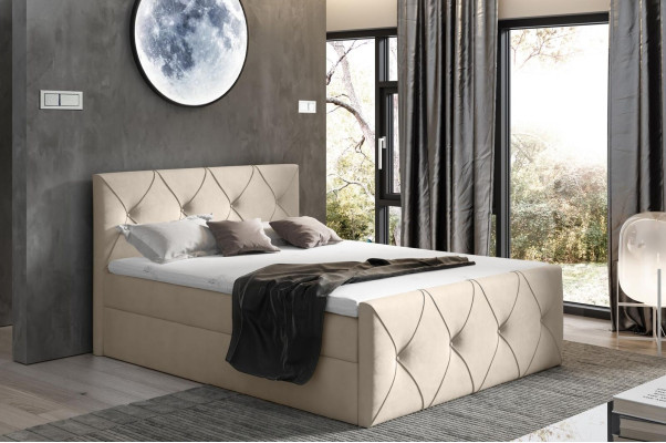 bed base Bed Bedroom Beds Box spring bed Textile Design Double Hotel new