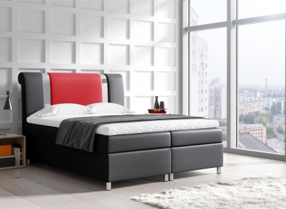 Bed with bed base Boxspring Beds Furniture Double 160x200 Bedroom Hotel new