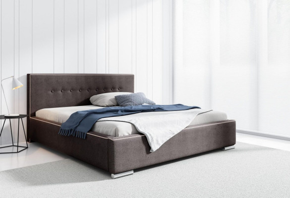 Bed frame Double bed Bed Marriage bed Beds Upholstered bed Bedroom Gray new