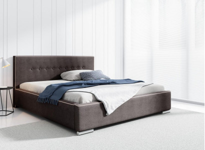 Bed frame Double bed Bed Marriage bed Beds Upholstered bed Bedroom Gray new
