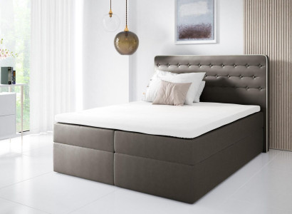 Bed with bed base box spring bed contemporary double hotel 160cm bedroom