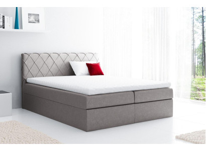Box spring bed Double bed Marriage bed Bed frame Bed Upholstered bed Beds 200x200cm
