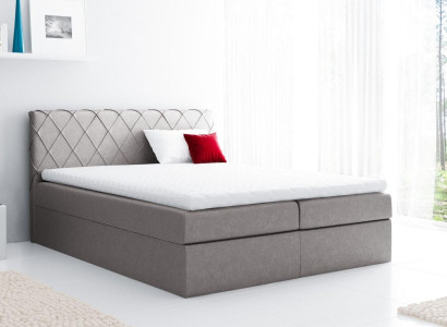 Box spring bed Double bed Marriage bed Bed frame Bed Upholstered bed Beds 200x200cm