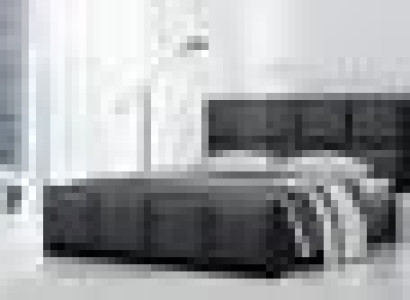 Double bed Bed Frame Bed Furniture Upholstered bed Beds Polyester Modern Black