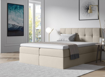 Fabric Box Spring Bed Textile Design Double Hotel Bedroom Modern Bed Beds