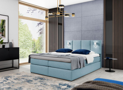 Bed Box Spring Bed Bedroom Upholstery Design Double Modern Fabric 200x200