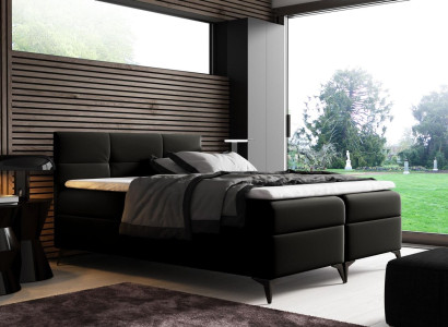 Bed with bed base 180x200 box spring bed design double hotel modern beds new