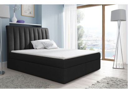 Marriage bed Bed frame Bed Upholstered bed Beds Polyester Box spring bed Double bed