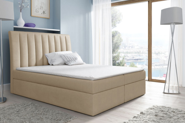 Marriage bed Bed frame Bed Upholstered bed Beds Polyester Box spring bed Double bed