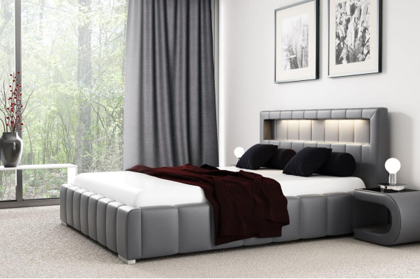 Bed frame Upholstered bed Design Double Hotel Modern Bed Bedroom Beds new