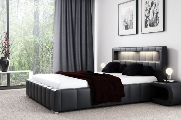Bed frame Upholstered bed Design Double Hotel Modern Bed Bedroom Beds new