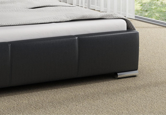 Bed frame Beds marriage bed Modern Bed Imitation leather Upholstered bed Double bed Black