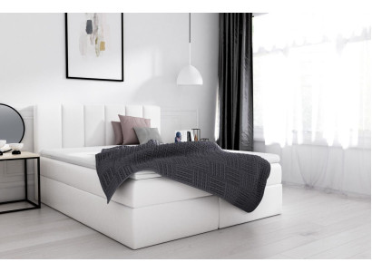 Box spring bed Double bed Bed with bed base Marriage bed Beds Upholstered bed White new