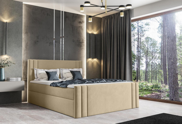 Bed Bedroom Beds Upholstery Design Double Luxury 180x200 Boxspring new