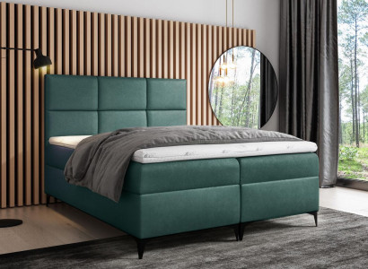 Box spring bed Textile Design Double Hotel Modern Bed Bedroom Beds 200x200