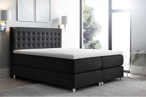 Box spring bed Double bed Marriage bed Bed frame Bed Upholstered bed Beds Polyester